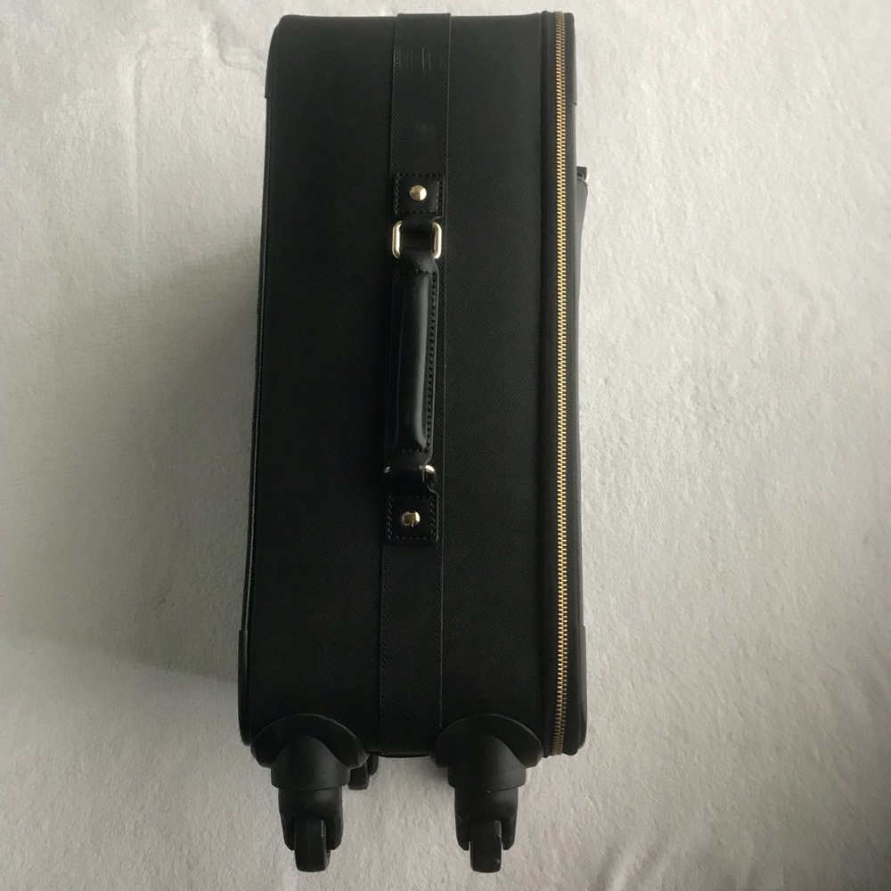 Kate Spade Leather Suitcase Carryon Black - Picture 3 of 6